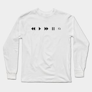 Play Record Music Love Vintage Retro Style DJ Band Idol Gift Long Sleeve T-Shirt